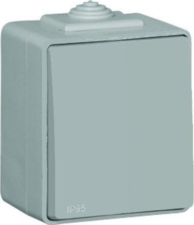 Efapel EFAPEL WATERPROOF48 ŁĄCZNIK ZWIERNY N/T IP65 SZARY 48151 KCZ