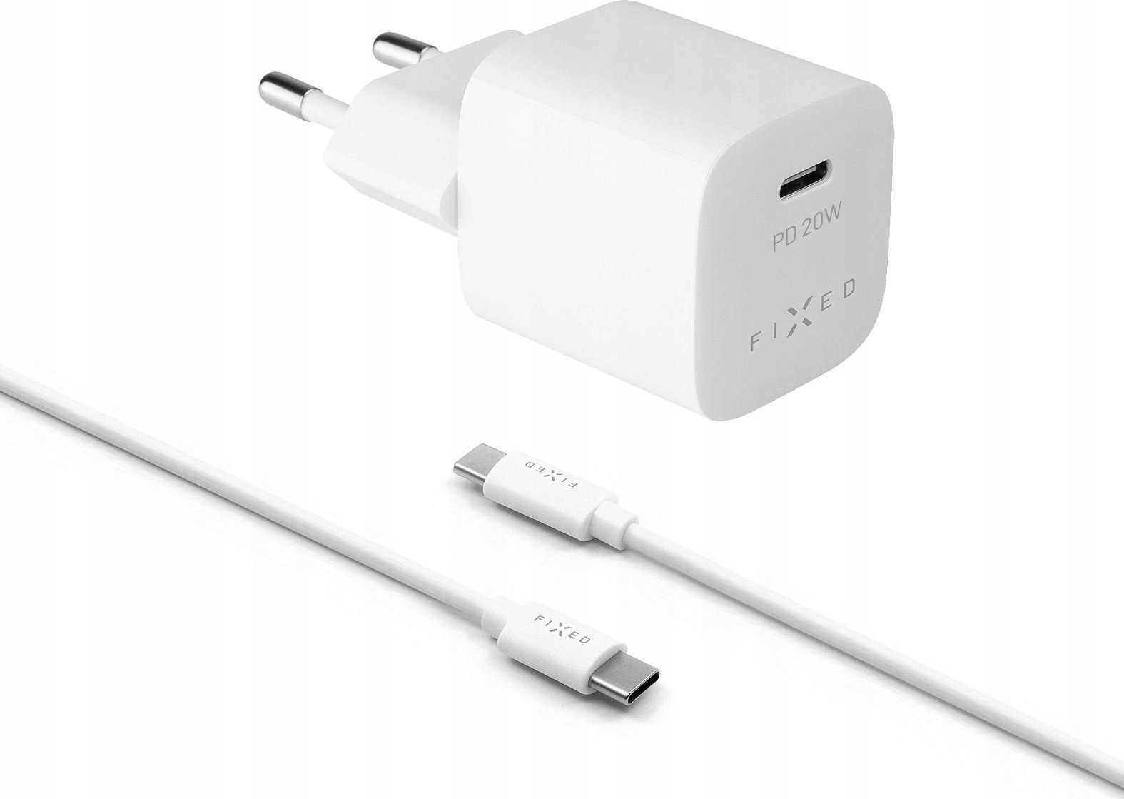 Ładowarka Fixed Ładowarka sieciowa USB-C + kabel USB-C Fixed, 20 W
