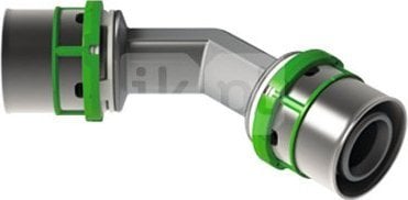 Kolano 45 stopni zaprasowywane MultiSkin mosiądz/ocynk 50x50 7041W50