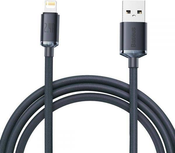 Kabel USB Baseus USB-A - Lightning 2 m Czarny (CAJY000101)