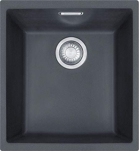 Zlewozmywak Franke Zlewozmywak 1-komorowy SID 110 bez ociekacza 36,5 x 44cm onyx (125.0331.031)