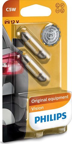 Philips ŻARÓWKA RURKOWA 12V/5W 11X35MM C5W BLISTER 2SZT
