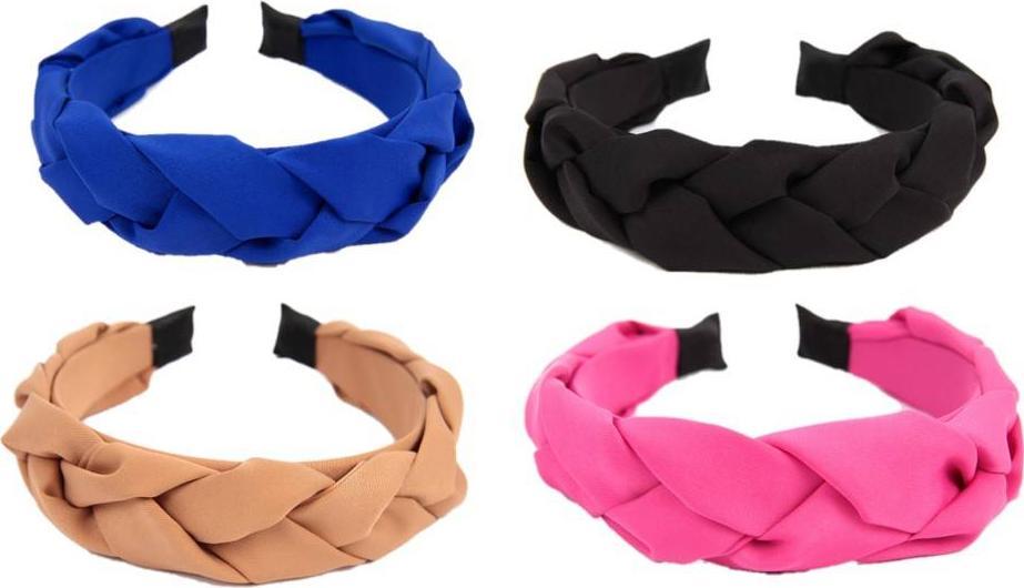 Donegal DONEGAL Opaska do włosów pleciona (FA-5861) 1szt - mix kolorów