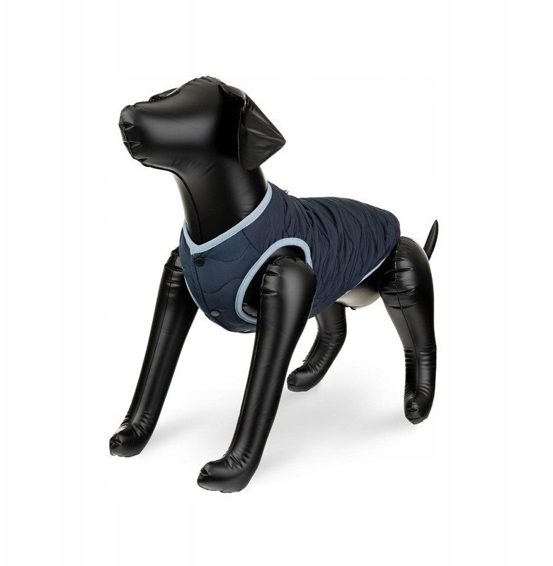 Kurtka, dla psa, ciemnoniebieska, pikowana, rozmiar XL, 50