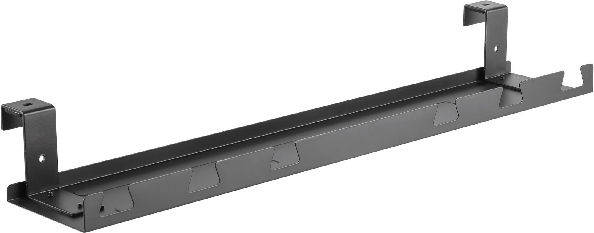 InLine InLine® Cable guide/shelf for under-table mounting, black