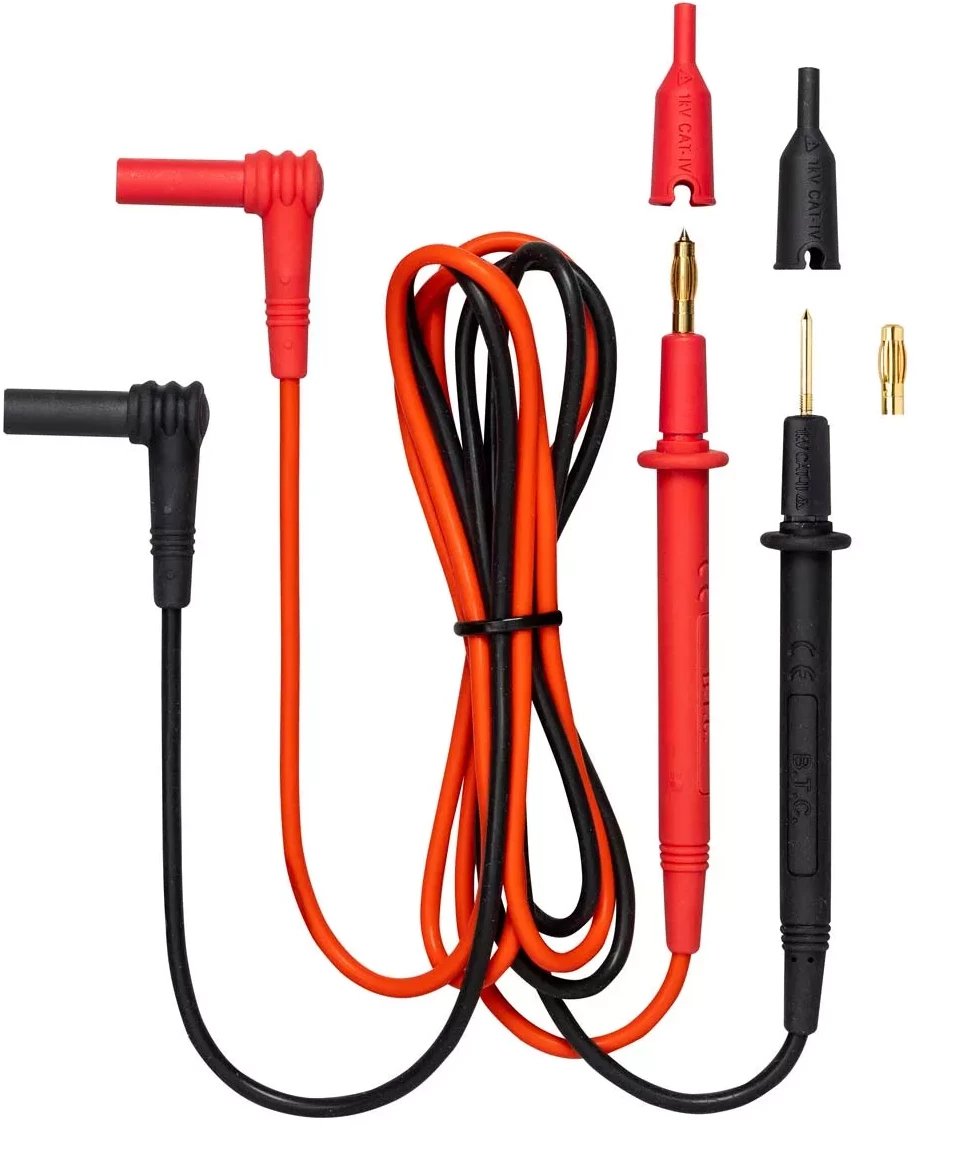 Benning Sondy pomiarowe do multimetrów z końcówką 2mm oraz nakręcane 4 mm (pozłacane)