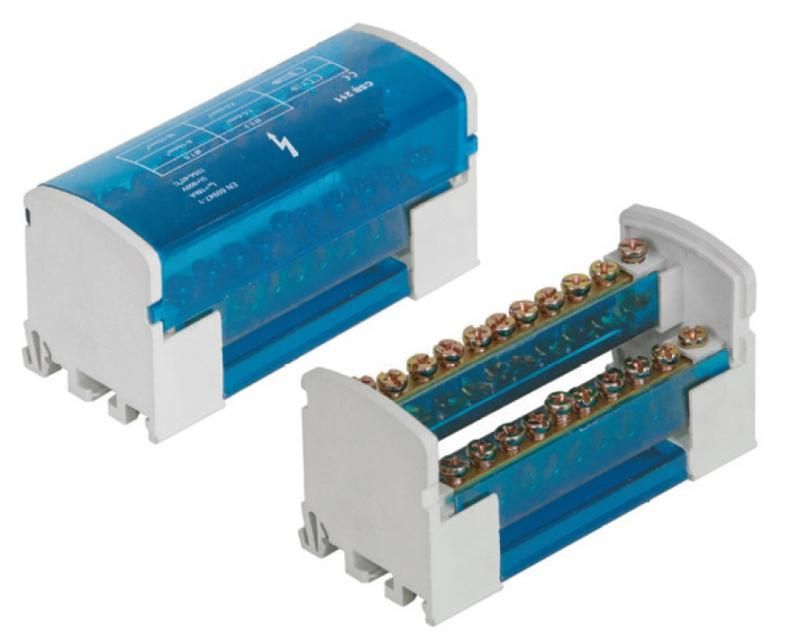 Pawbol Blok rozdzielczy 125A 500V 2P 11-zaciskowy (E.4074)