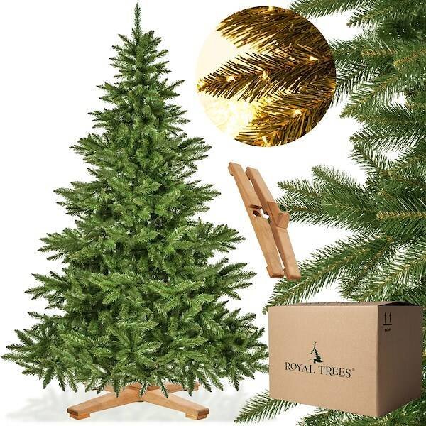Springos Choinka sztuczna 220 cm Premium Royal Trees świerk naturalny jak żywy UNIWERSALNY