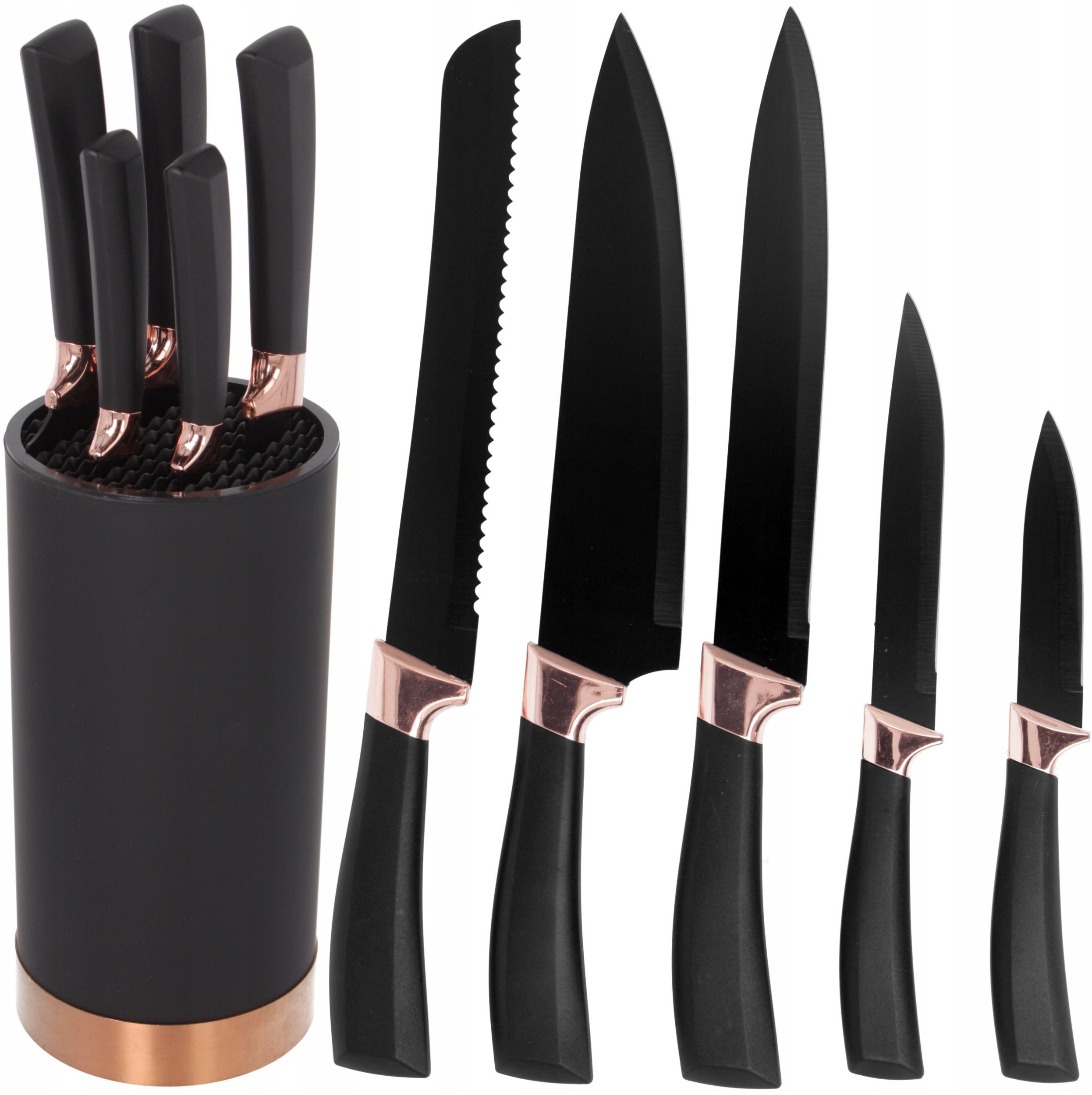 ZESTAW 5 NOŻY KUCHENNYCH W BLOKU BRUNBESTE BB-3776