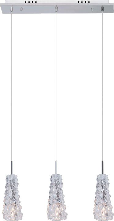 Lampa wisząca Italux Viviera nowoczesna chrom (MDM1603/3)