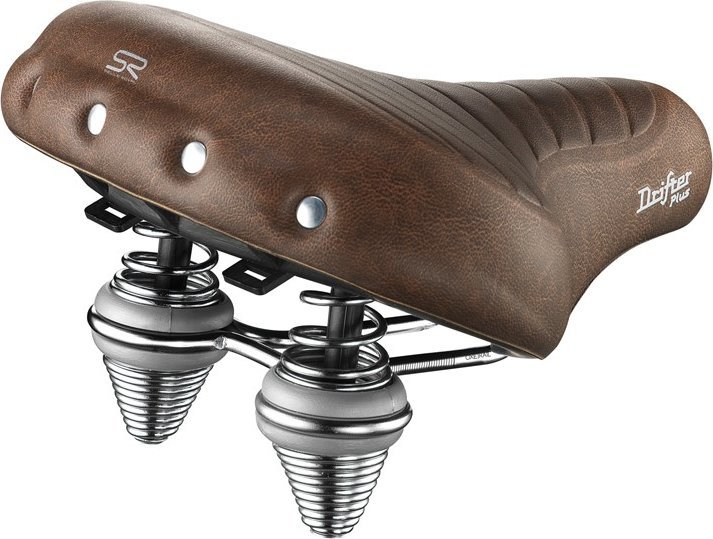 Selle Royal Siodło SELLEROYAL PREMIUM RELAXED 90st. DRIFTER PLUS unisex żelowe + sprężyny brązowe (NEW 2023)