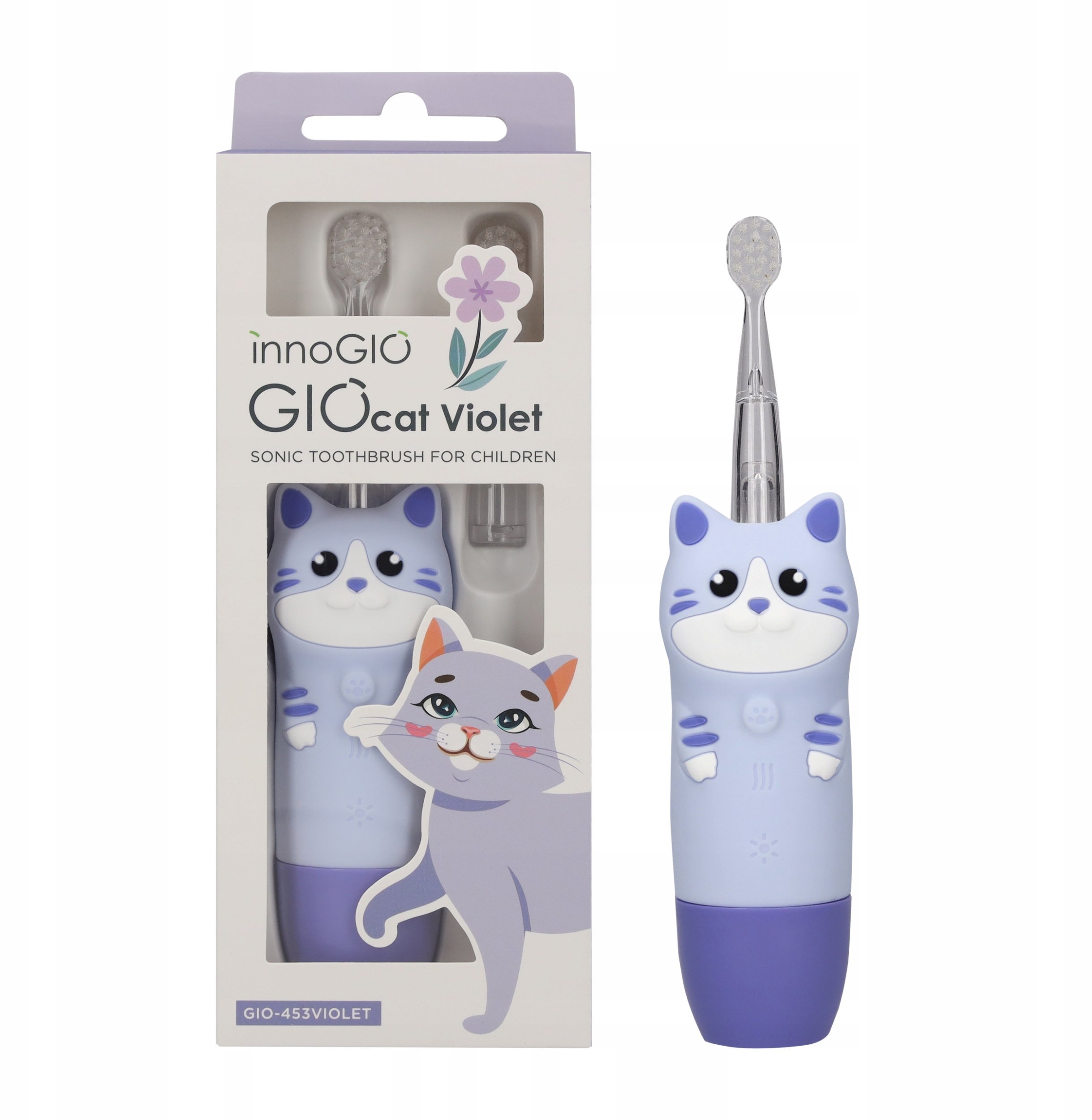 INNOGIO SONICZNA SZCZOTECZKA GIOCAT FIOLETOWA GIO-453VIOLET
