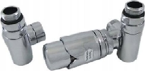 Zestaw Z8 zaworowy z trójnikiem odcinającym prawy chrom na PEX (DWZ)