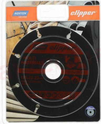 Norton Clipper Tarcza przecinająca TCT ANGLEGRINDER MULTIMATERIAL 125x22.2