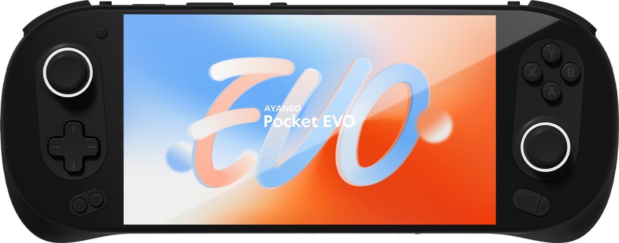 Ayaneo Pocket EVO Handheld Konsole – 16 GB LPDDR5X, 512 GB SSD, schwarz