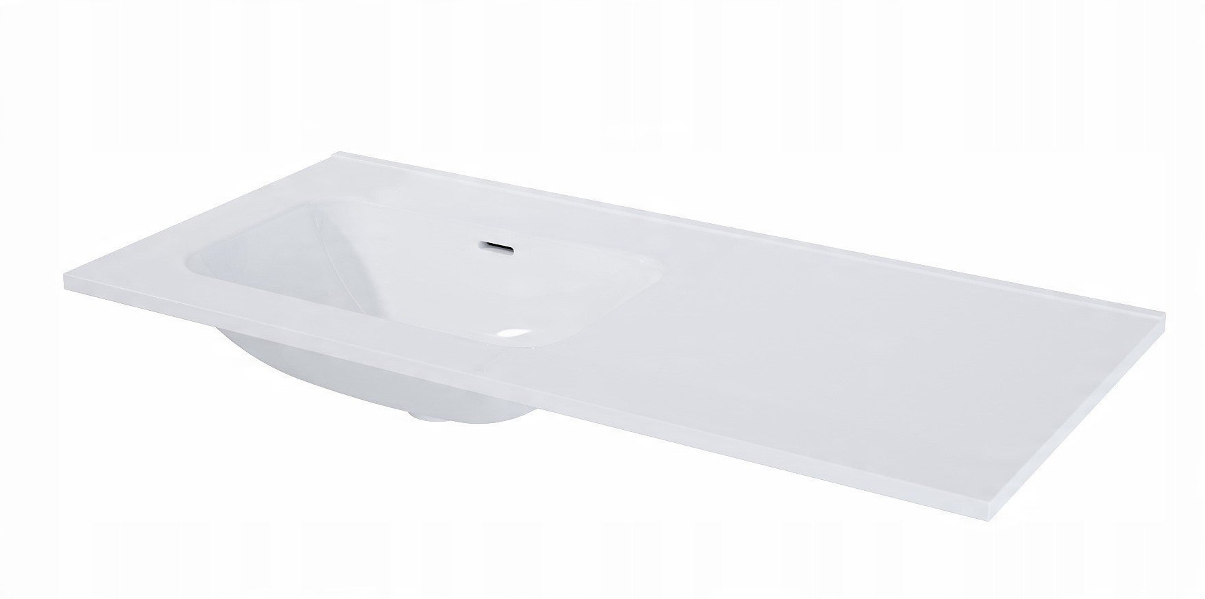 Umywalka 146035 UMYWALKA CERAMICZNA SKAPPA 100 BEZ OTWORU PRAWA (60+40), CERAM WHITE ELITA// EL.146035