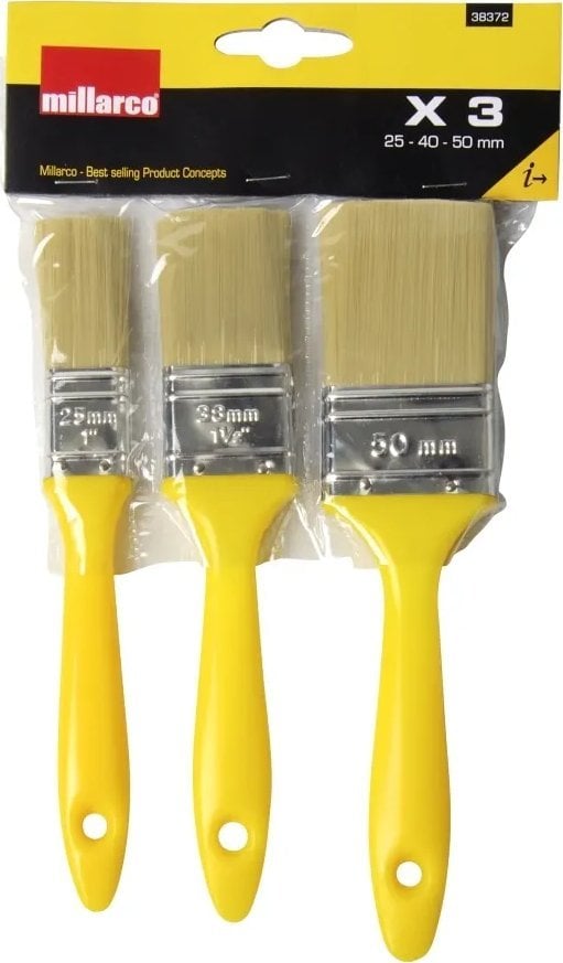 Usorteret Malerpenselsæt - 3 stk.