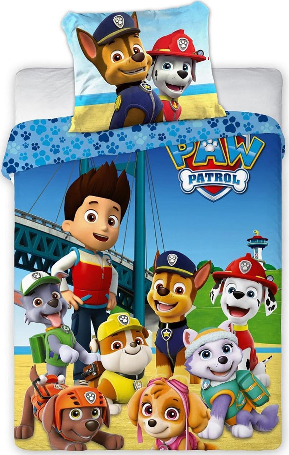 Faro Pościel bawełna 160x200+1p70x80 Psi Patrol lato