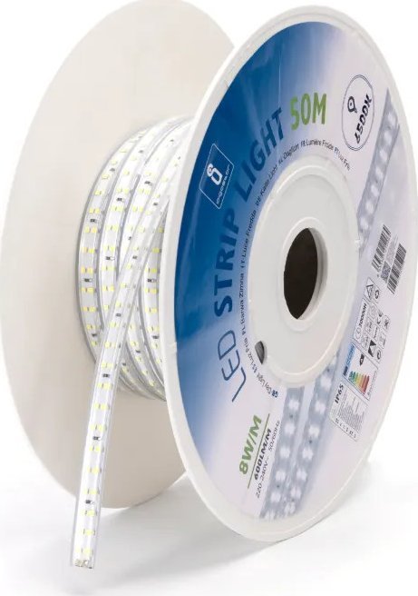 Taśma LED Aigostar Taśma LED z układem scalonym Biała 50m 10mm Taśma LED z układem scalonym Biała 50m 10mm