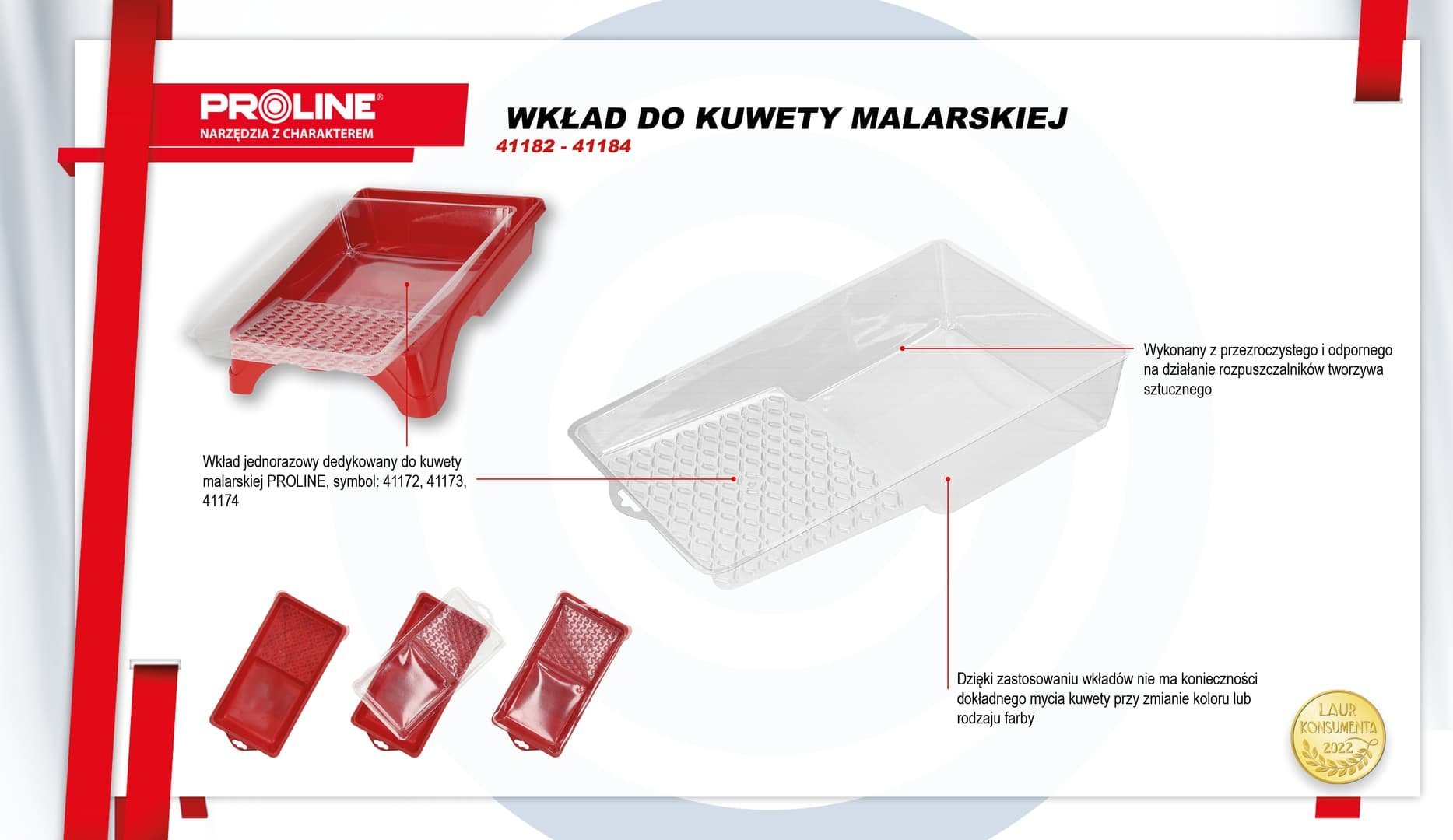 Pro-Line WKŁAD DO KUWETY MALARSKIEJ PROLINE, 380X320MM, PROLINE