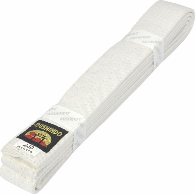 Bushindo Pas do kimon 240cm biały uniwersalny
