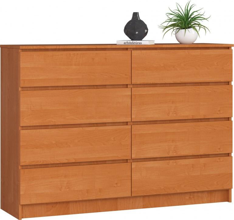 Fabryka Mebli Akord KOMODA K 140 cm 8 SZUFLAD OLCHA