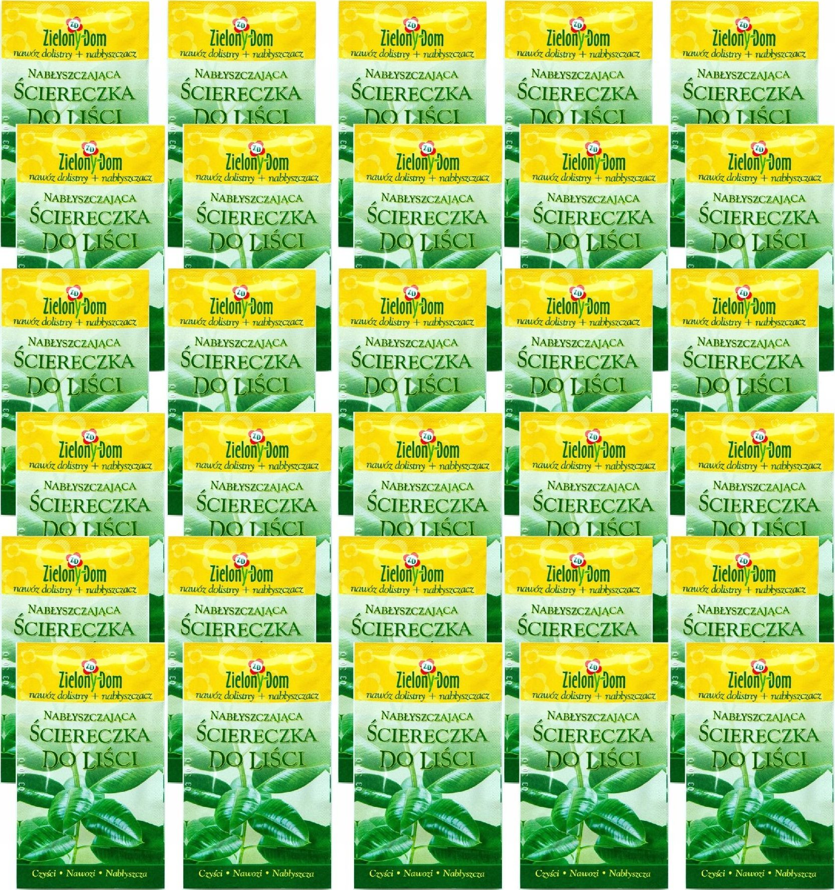 30x Chusteczki pielęgnujące do liści, ściereczka do roślin, kwiatów