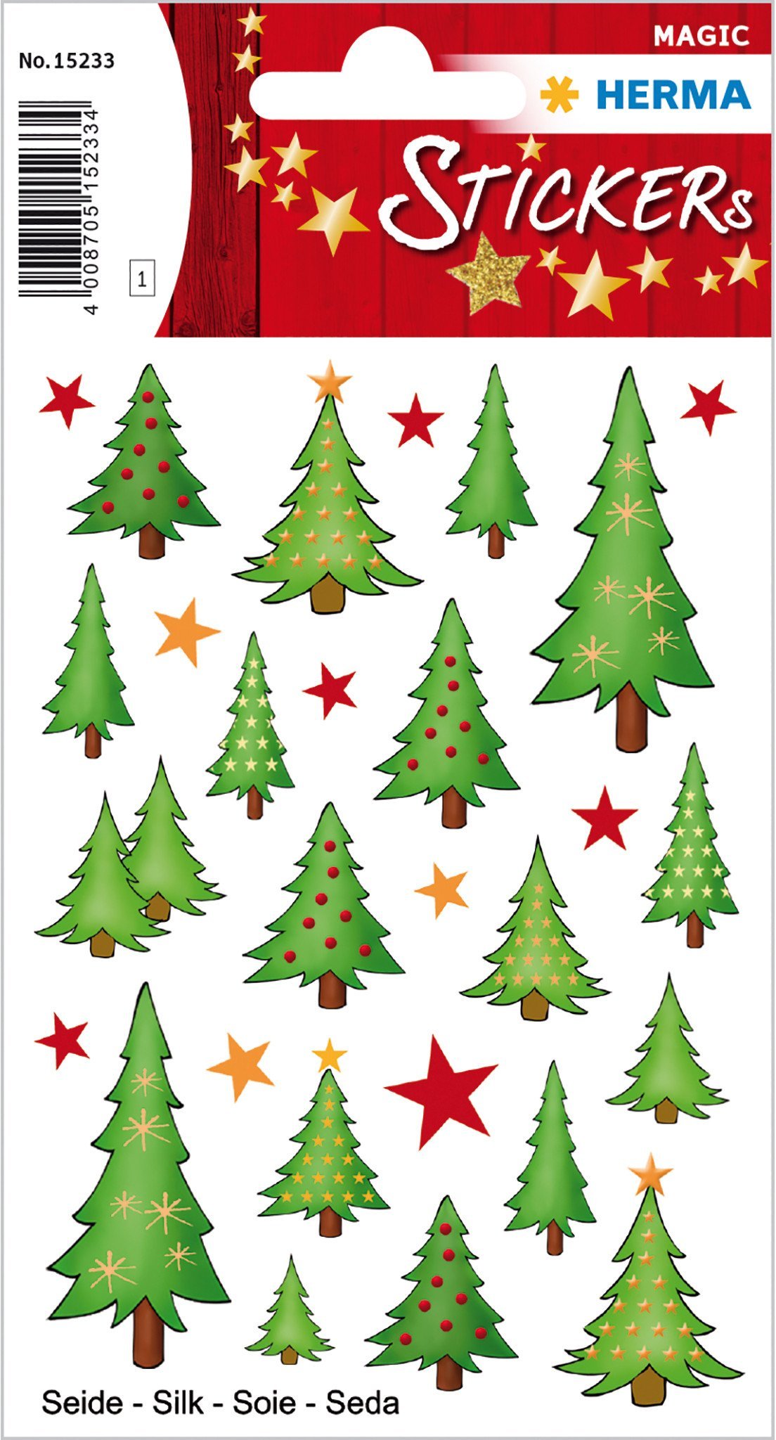 HERMA MAGIC WEIHN. TANNENBÄUME. SEIDE