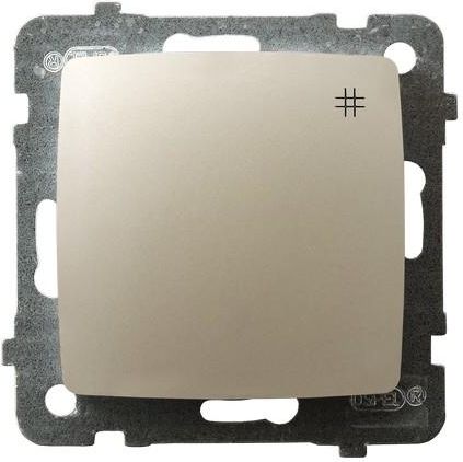 Ospel Łącznik krzyżowy Karo pojedynczy ecru perłowy (ŁP-4S/m/42)