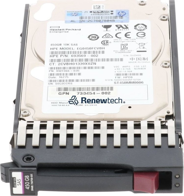 Dysk serwerowy HP 450GB 2.5'' SAS-2 (6Gb/s) (730708-001)