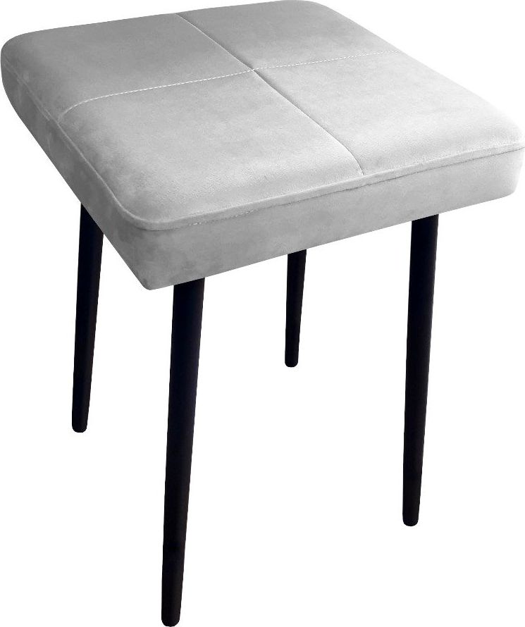 Atos Taboret SQUARE MG VELVET jasno szary