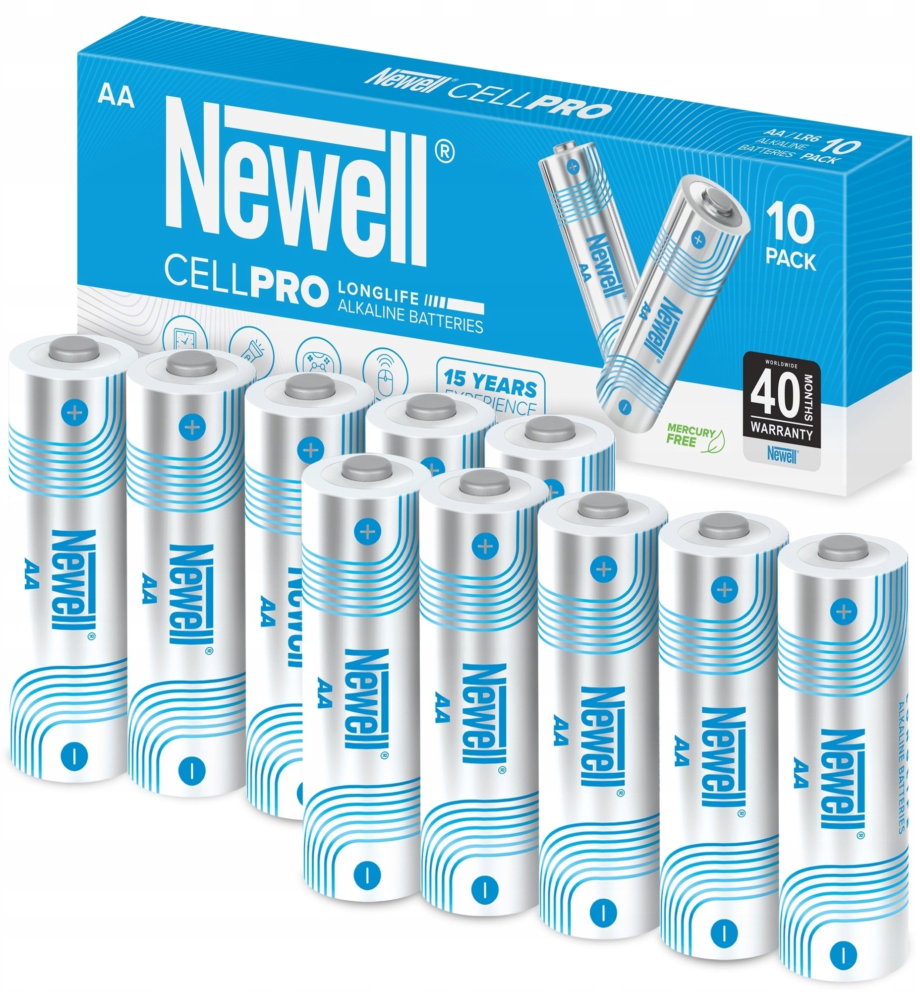 Bateria alkaliczna Newell CellPro AA 10 szt. box