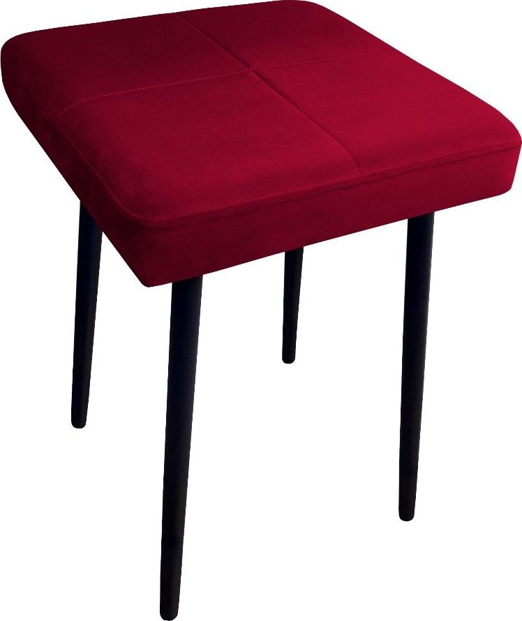 Atos Taboret SQUARE MG VELVET bordowy