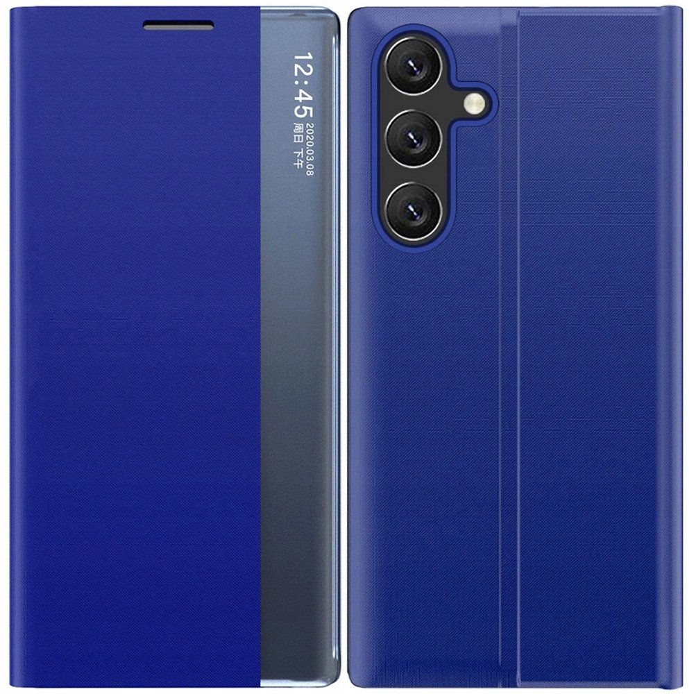 Hurtel Etui New Sleep View Case z klapką i podstawką na Samsung Galaxy A55 - niebieskie