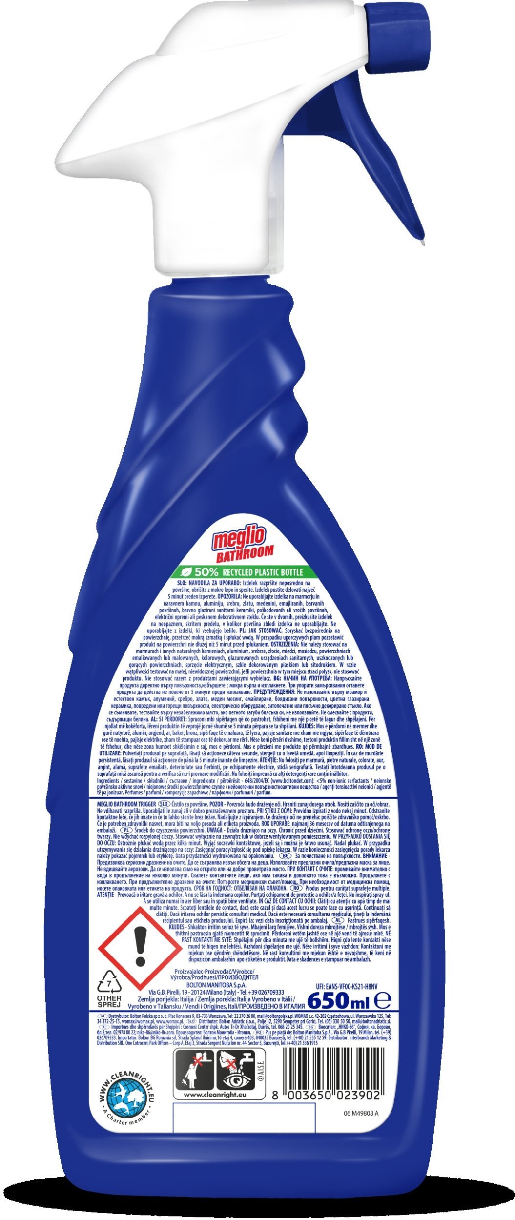 Meglio Spray Do Czyszczenia Łazienek 750ml...