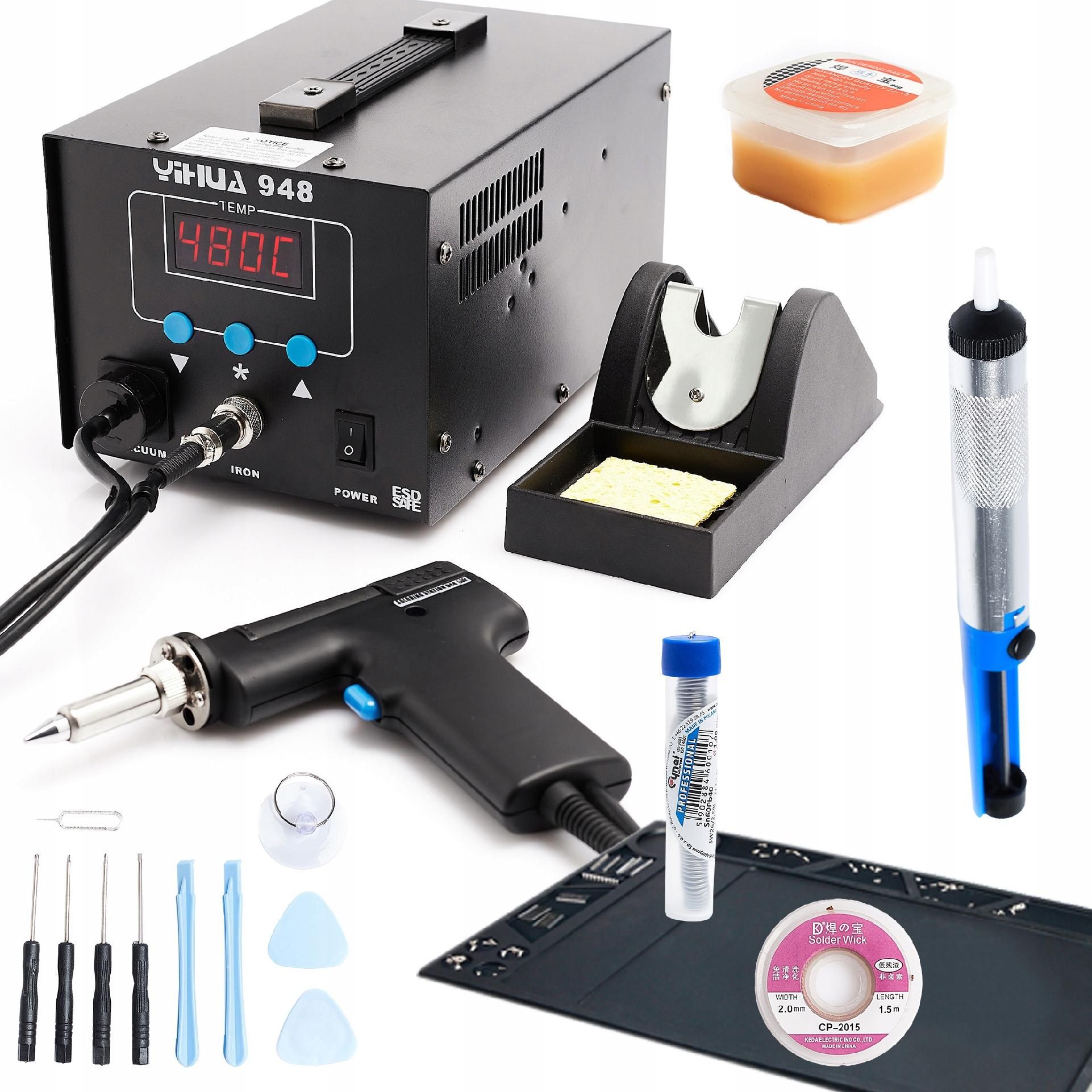 Techrebal ROZLUTOWNICA YIHUA 948 75W MATA ESD TOPNIK CYNA