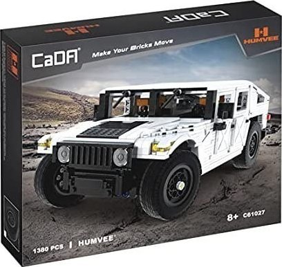 Cada Klocki techniczne CaDA 1386 el. Humvee pojazd wojskowy 1:12 dla dzieci 8+