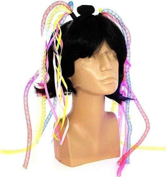 Opaska na włosy ze świecącymi pasemkami