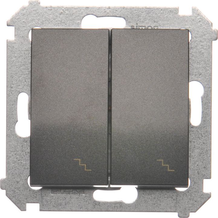 Kontakt-Simon Łącznik schodowy podświetlany antracyt - DW6/2.01/48
