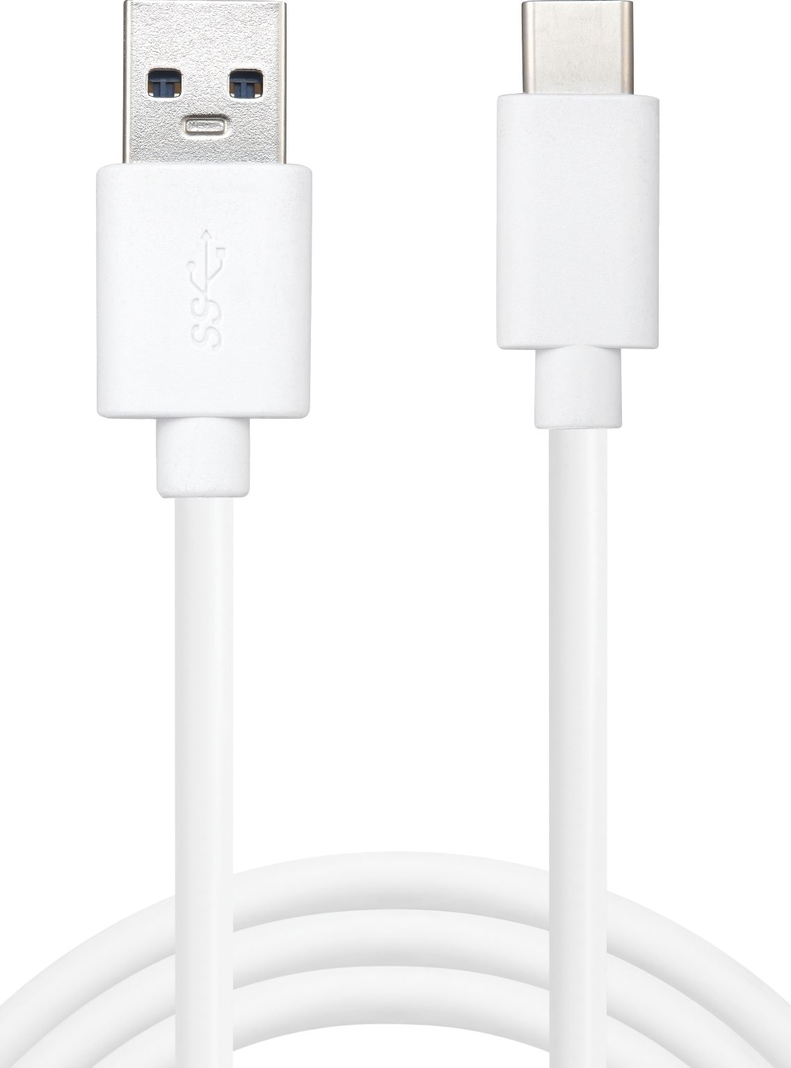Kabel USB Sandberg USB-A - USB-C 1 m Biały (336-15)