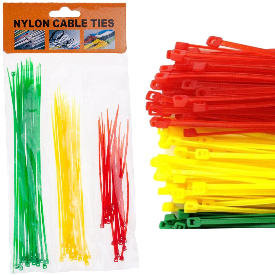 TG56593 OPASKI ZACISKOWE TRYTKI TRYTYTKI 3 ROZMIARY SAMOZACICKOWE kolorwy ZESTAW