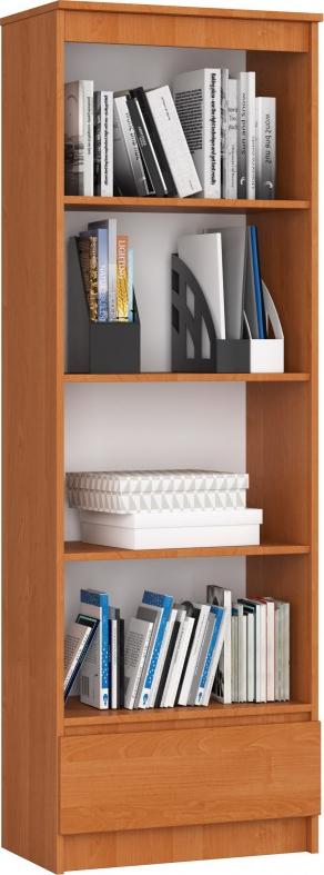 Fabryka Mebli Akord REGAŁ R 60 cm CLP 1 SZUFLADA 4 PÓŁKI OLCHA