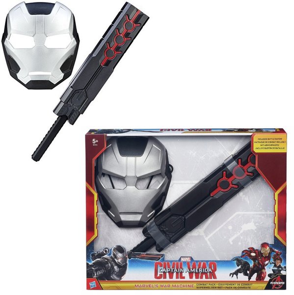HASBRO ZESTAW IRONMAN WARMACHINE MASKA + BROŃ B7014