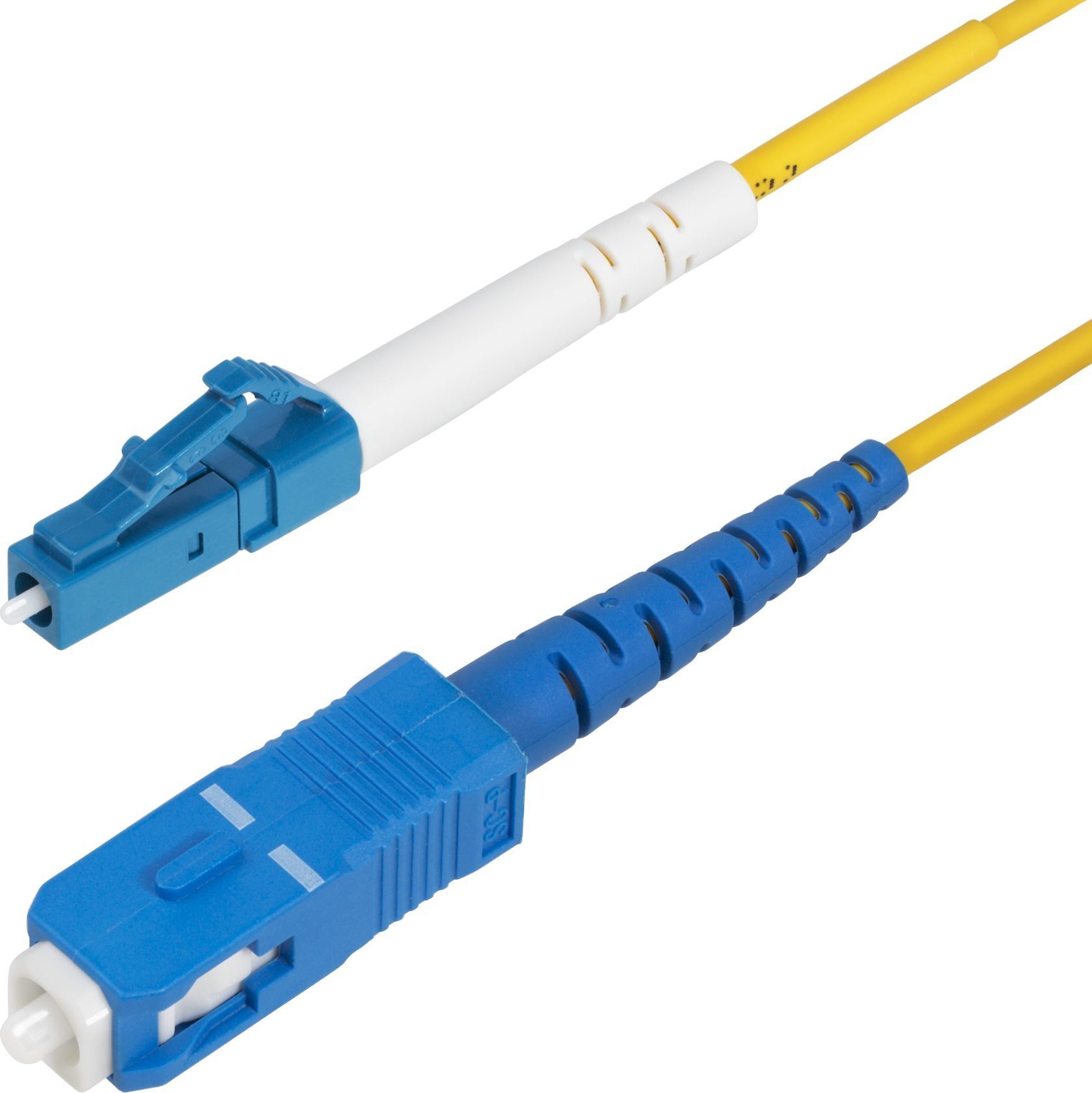 StarTech SPSMLCSC-OS2-15M kabel InfiniBand / światłowodowy LC SC Żółty