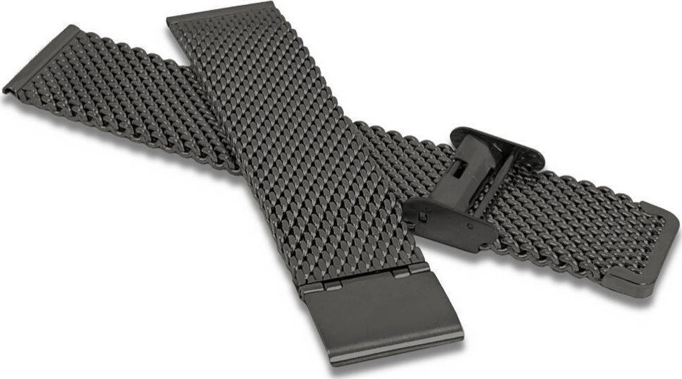 Lavvu Bransoleta stalowa do zegarka 22 mm Lavvu LPSNB22 czarna