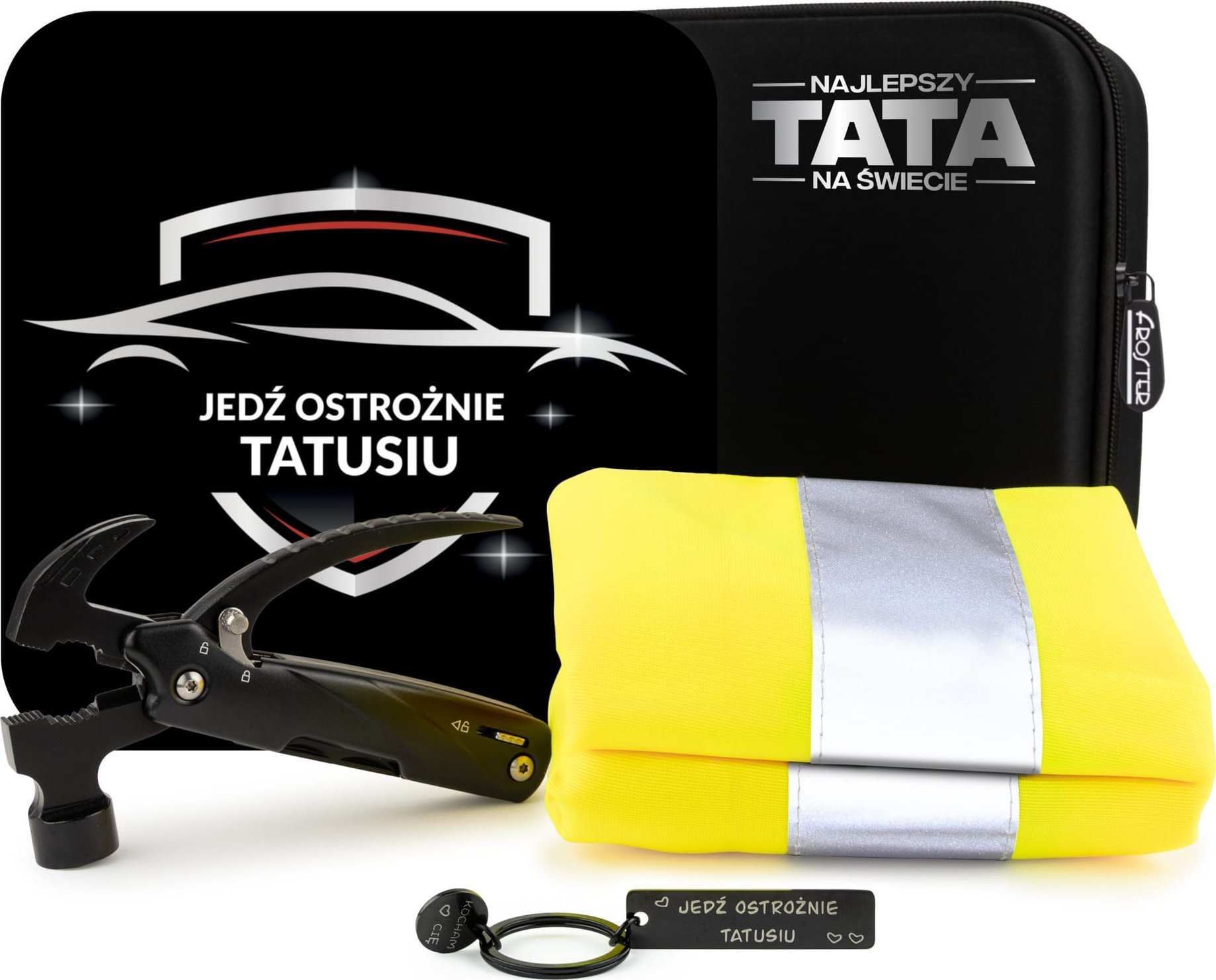 Froster Zestaw Prezentowy dla Taty - Jedź ostrożnie Tatusiu - bezpieczny Tata