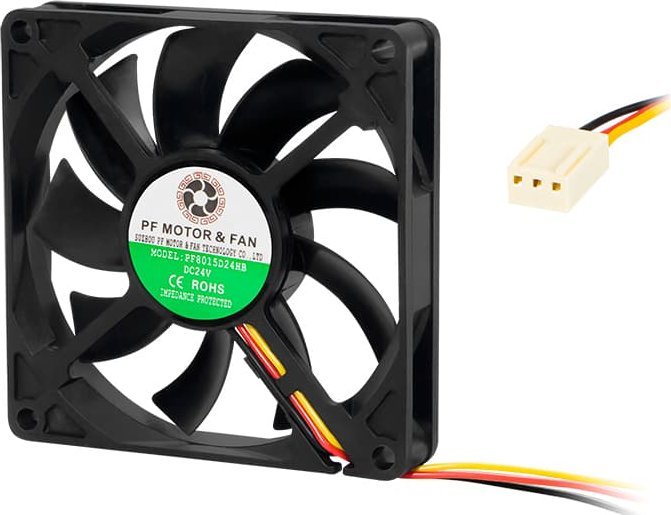 Wentylator Blow 80x15mm 24V kulkowy