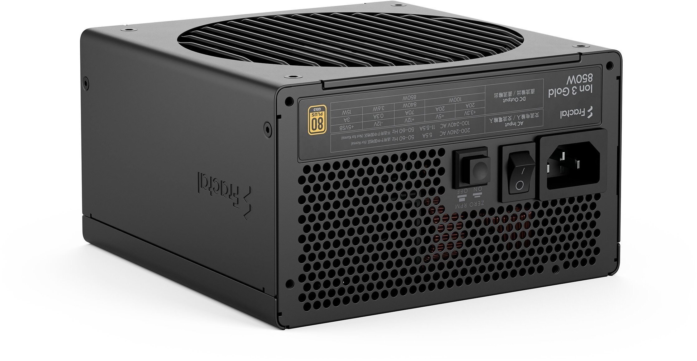 Zasilacz FDE Ion 3 GOLD 850W 80+ GOLD Black
