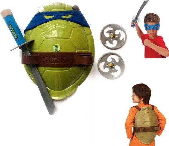 PRC Wojownicze Żółwie Ninja Skorupa Akcesoria Leonardo