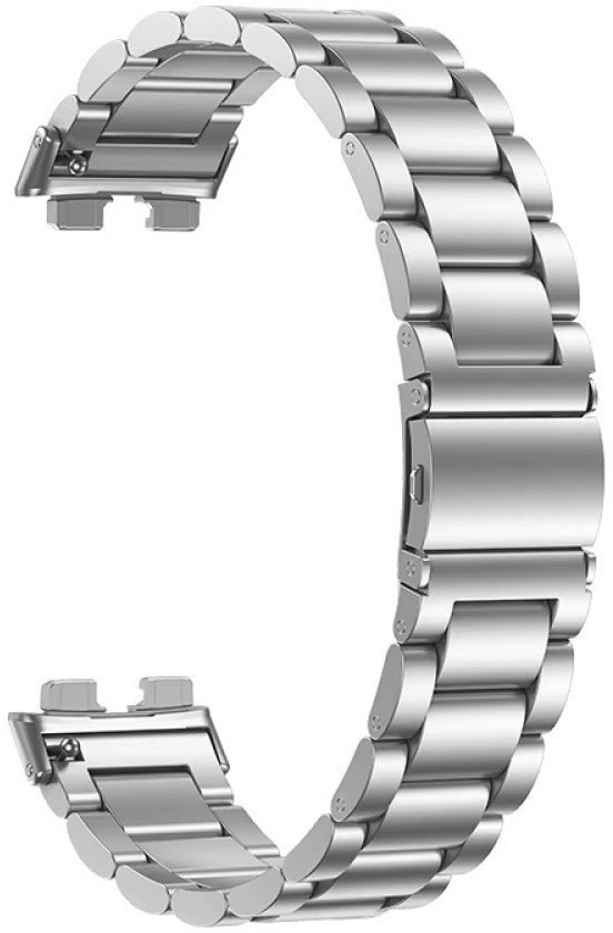 BRANSOLSTALOWA BRANSOLETA HUAWEI BAND 8 / HUAWEI BAND 8 / 9 / 10 GOLDEN ROSE SREBRNA